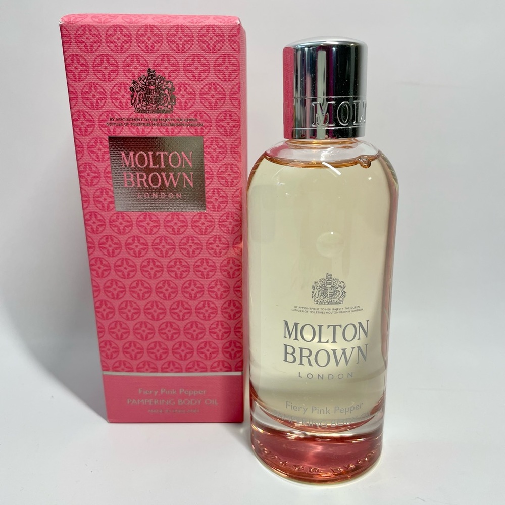 NEW Molton Brown Fiery Pink Pepper Pampering Body Oil 3.3 fl oz/100ml